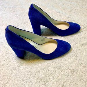 Anne Klein suede blue pumps size 7.5 M